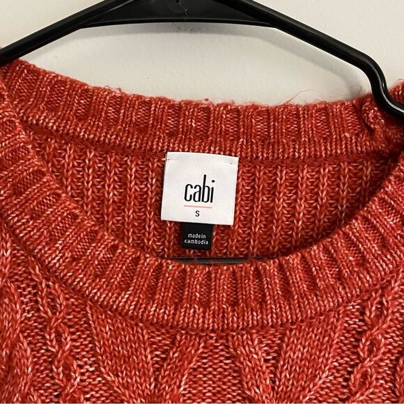 Cabi Playoff Cable Knit Pullover Knit Sweater - Picture 2 of 5